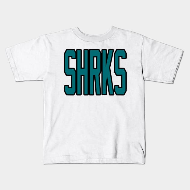 San Jose LYFE SHRKS I'd like to buy a vowel! Kids T-Shirt by OffesniveLine